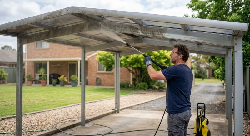 Carport Pressure Washing